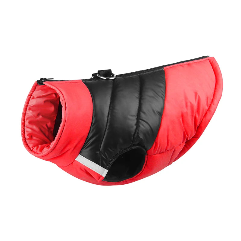 Color Block Dog Vest -  red
