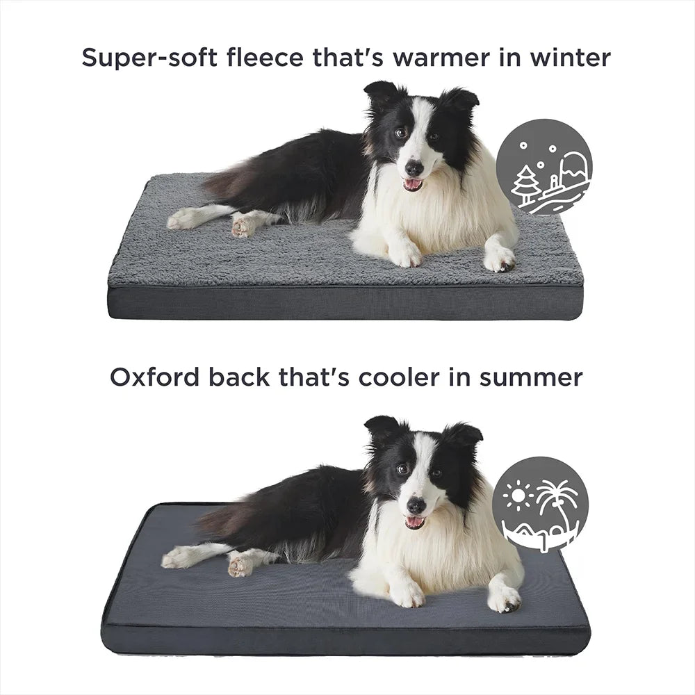 ComfortPaws Memory Foam Pet Bed - reversible