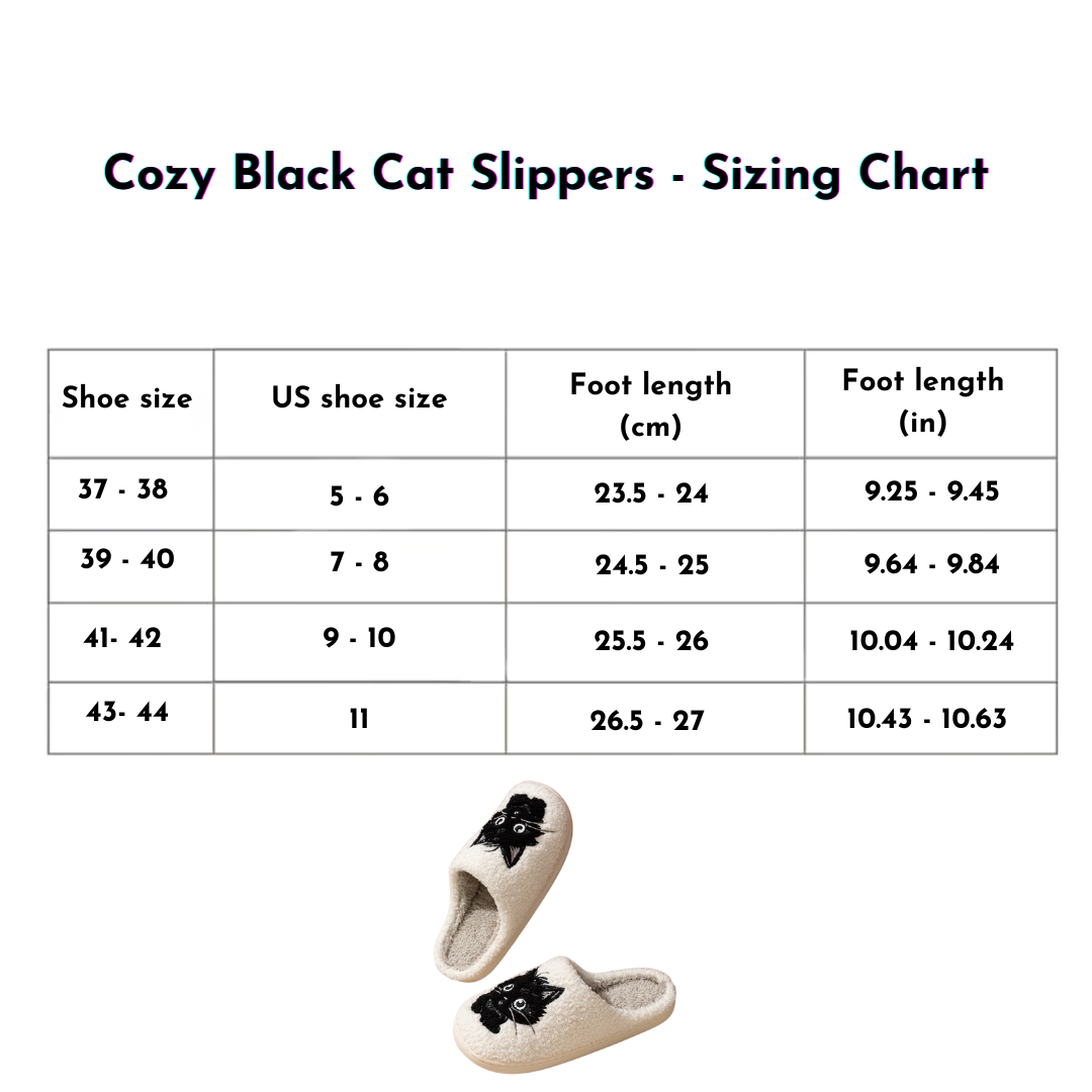 Mimi - Black Cat Slippers
