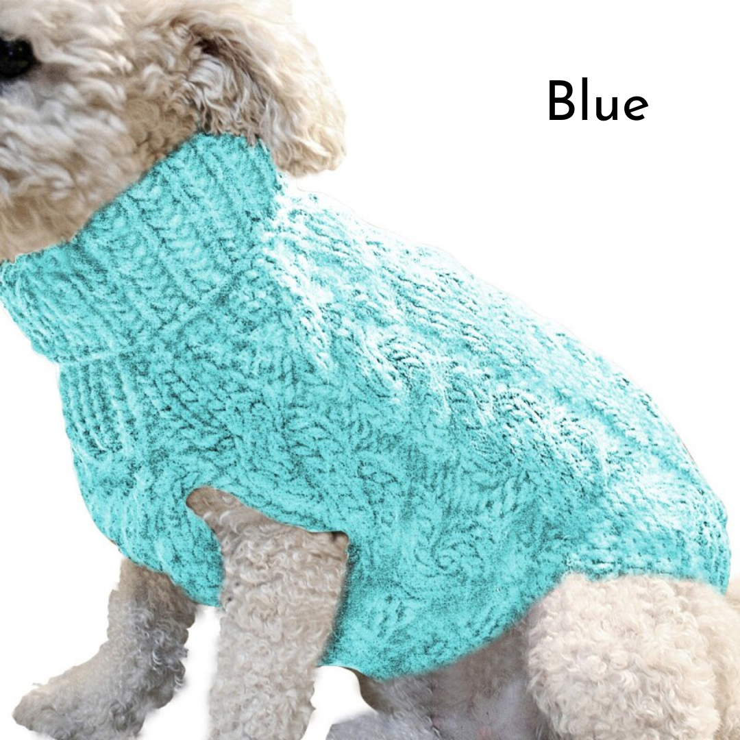 Cozy Cable Knit Turtleneck for Pets