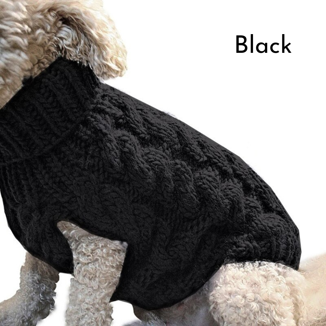 Cozy Cable Knit Turtleneck for Pets