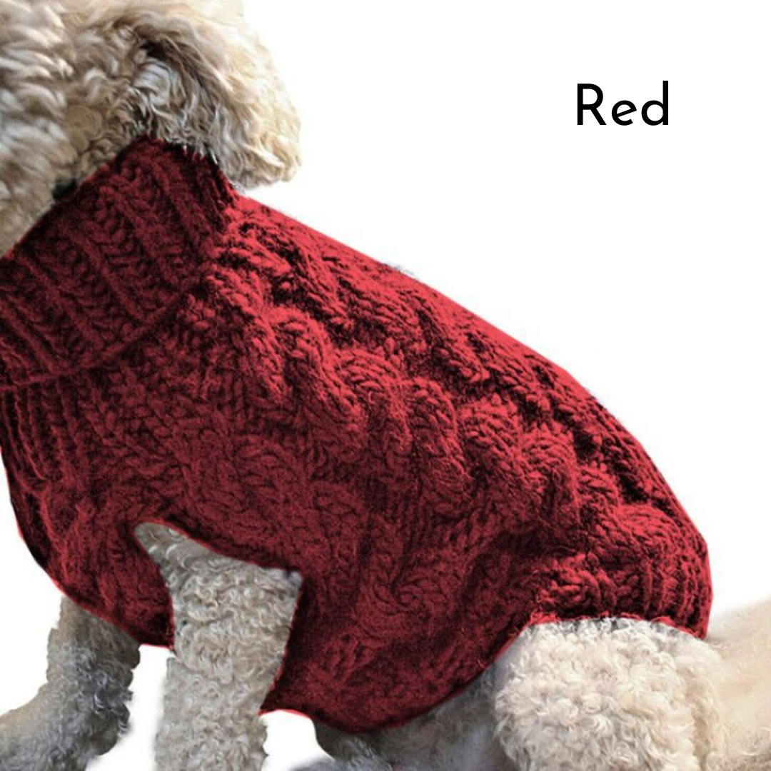 Cozy Cable Knit Turtleneck for Pets