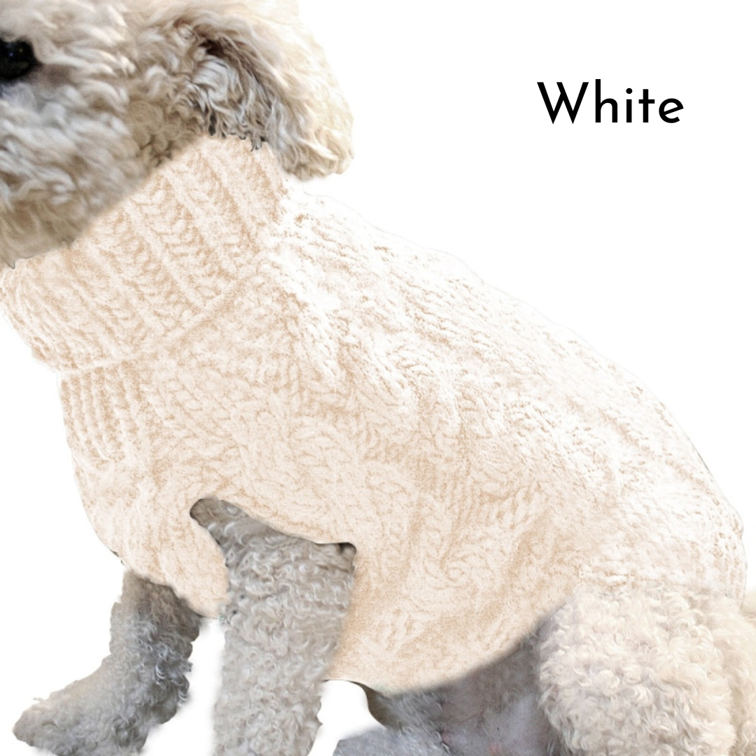 Cozy Cable Knit Turtleneck for Pets