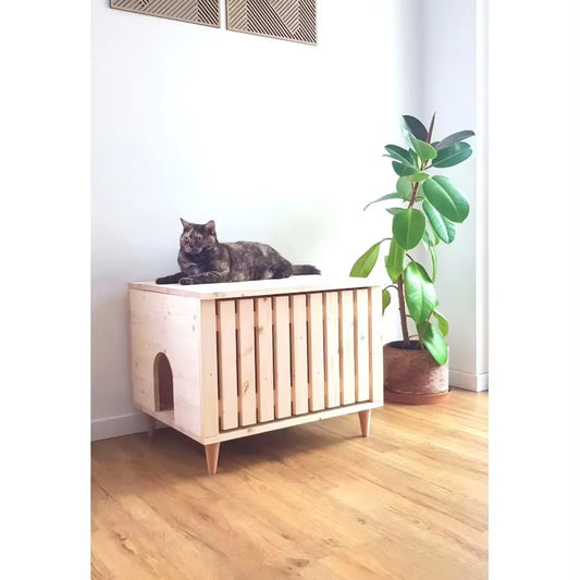 Mid Kitty Litter Box Cabinet