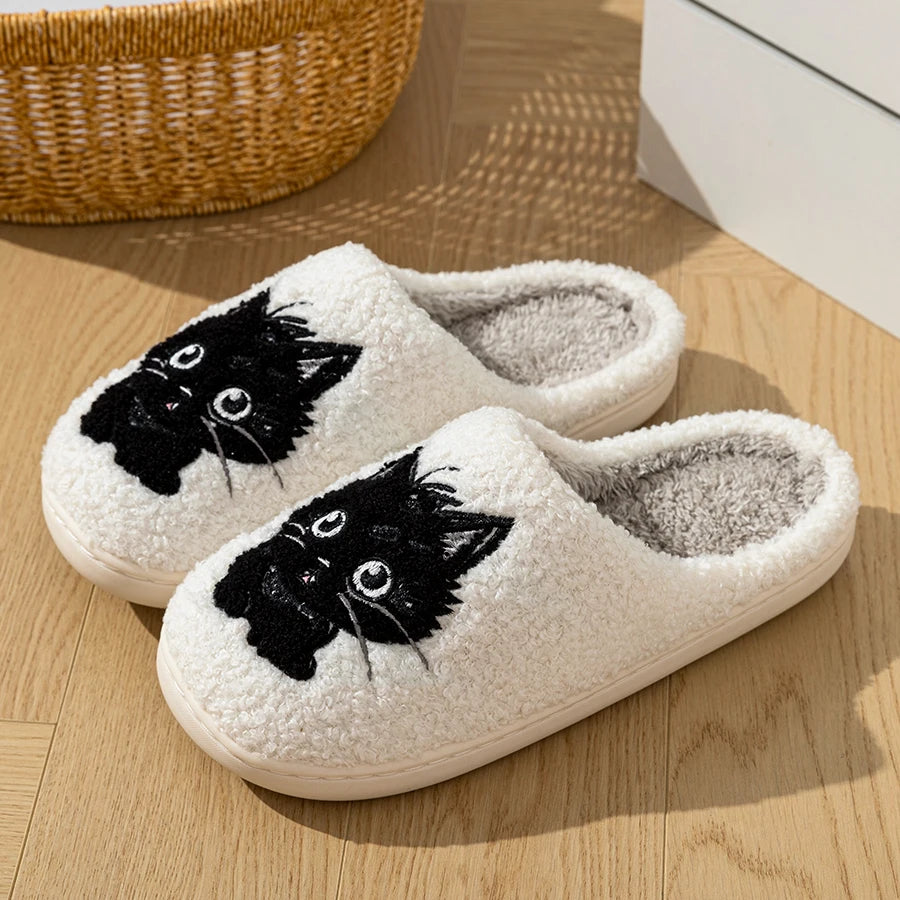 Mimi - Black Cat Slippers