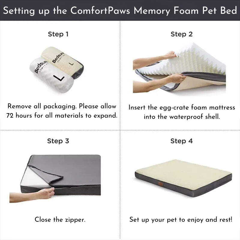 Setting_up_the_ComfortPaws_Memory_Foam_Pet_Bed
