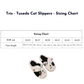 Trix - Tuxedo Cat Slippers
