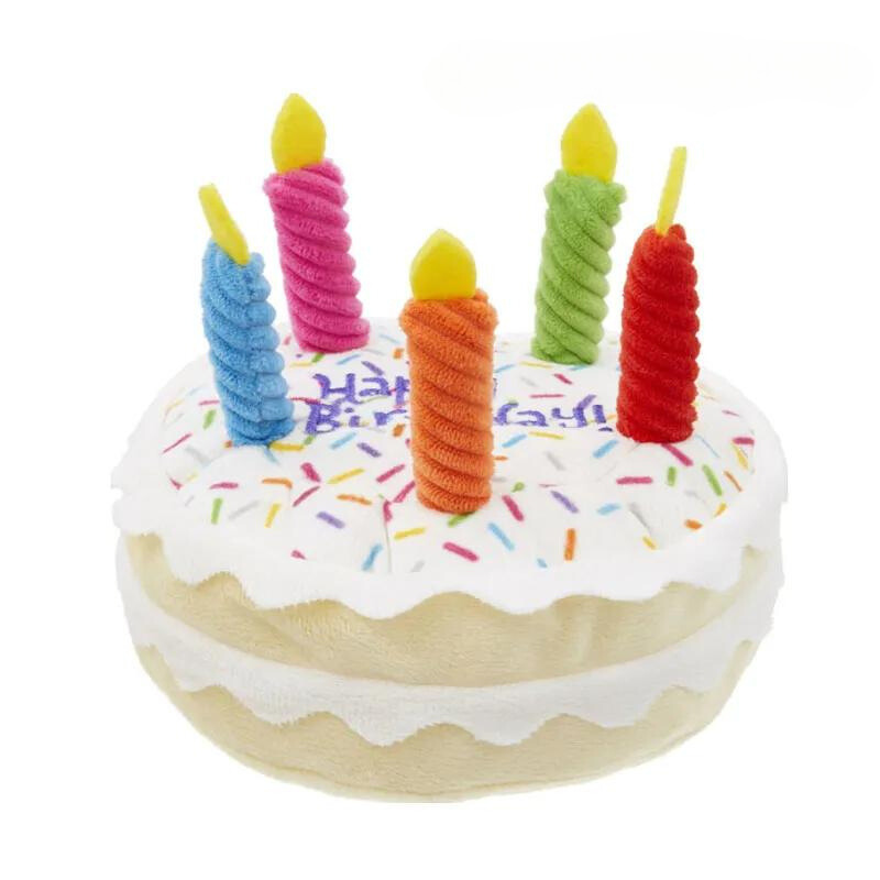 Birthday-Themed Squeaky Toys - birthday cake