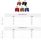 Cozy Dog Booties - measurement chart