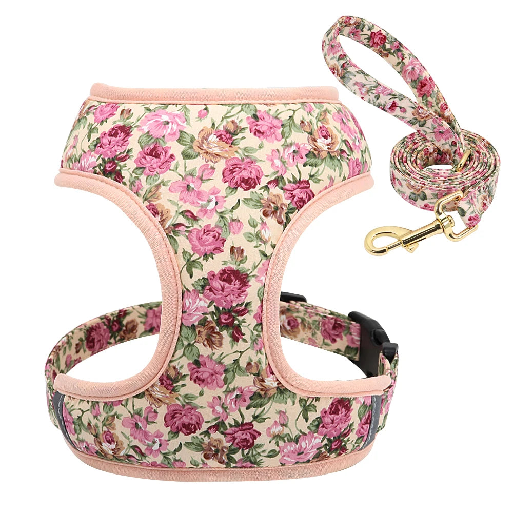 Floral Pet Harness