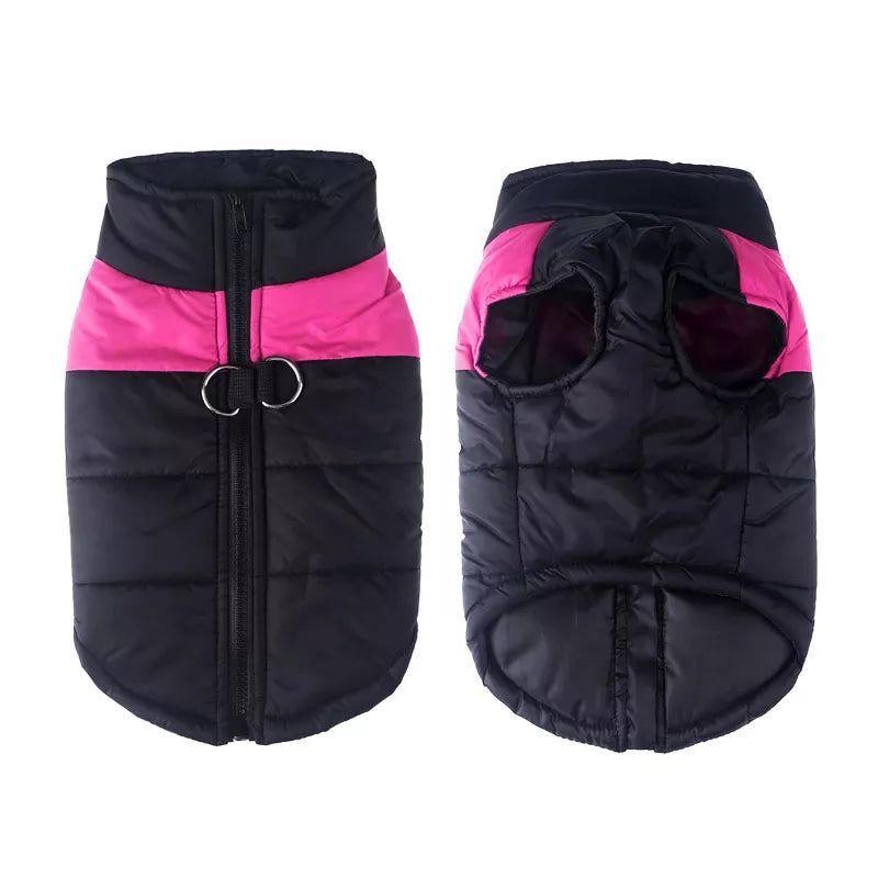 Two-Tone Puffer Vest for Pets - Pink