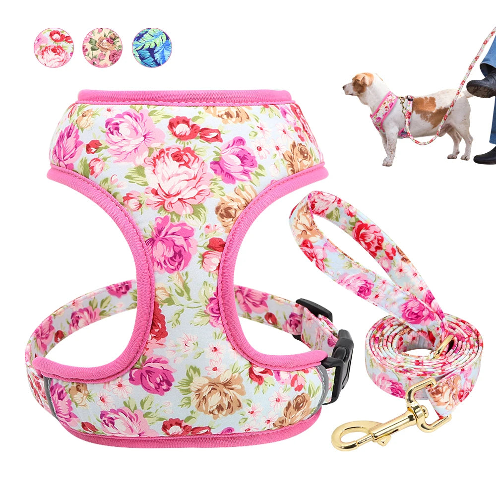 Floral Pet Harness