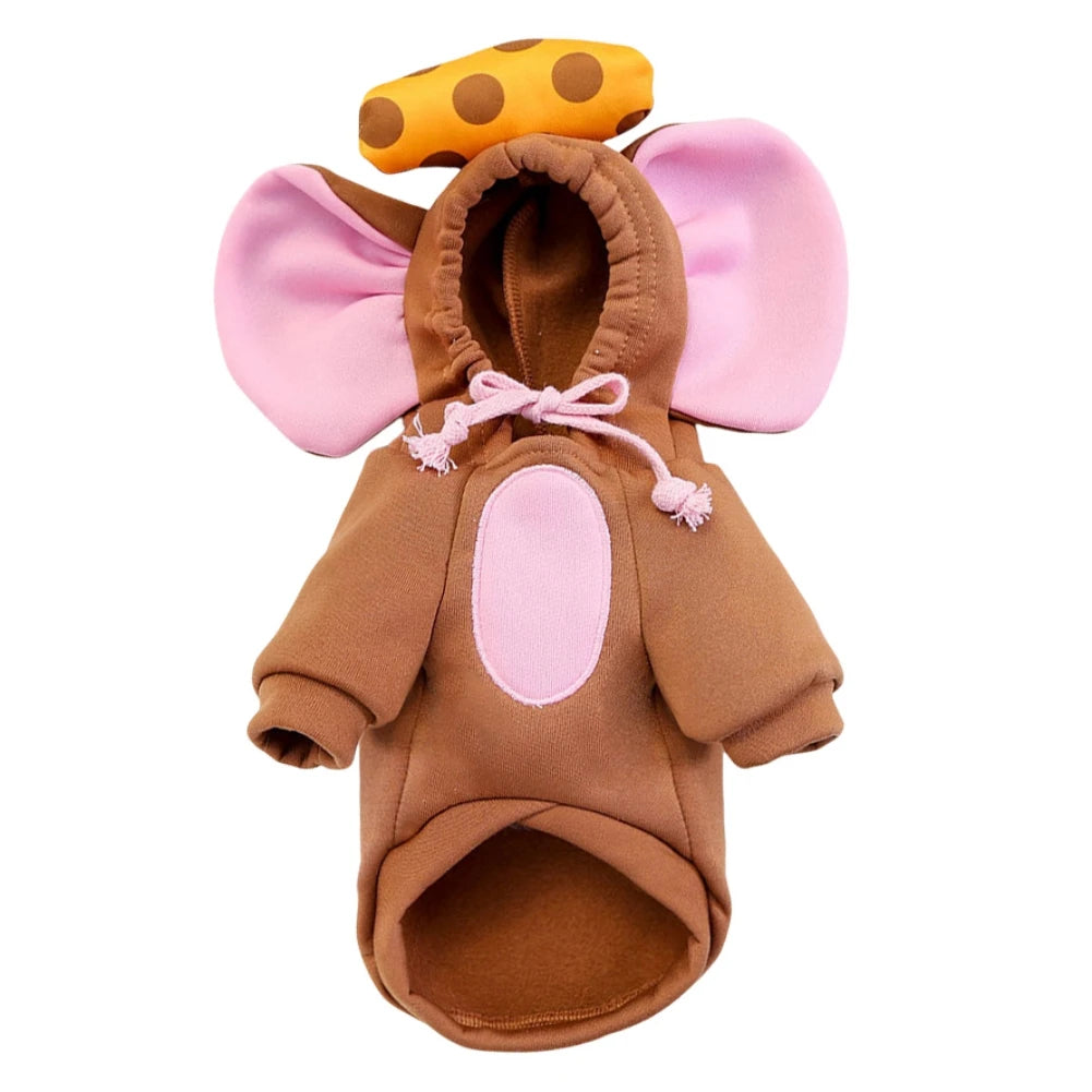 Mouse Costume for Pets- briwn