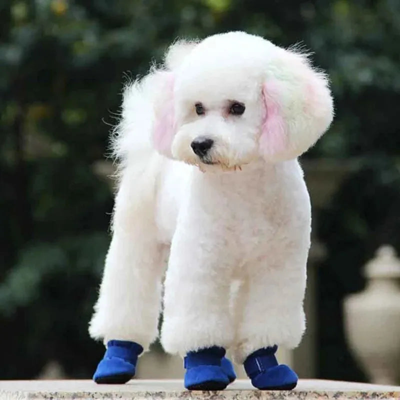 Cozy Dog Booties - blue