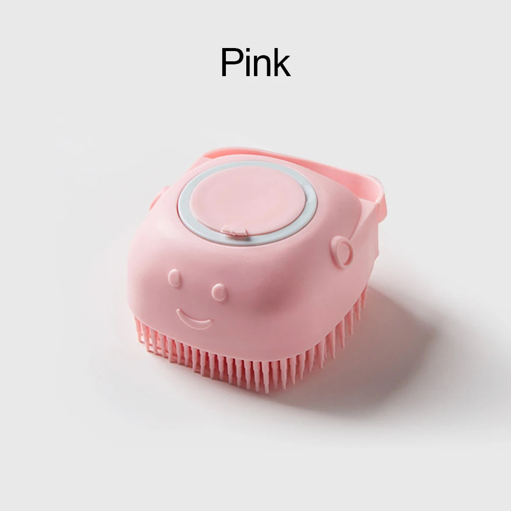 Pet Bath Time Massager - Pink