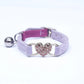 Heart Charm Pet Collar