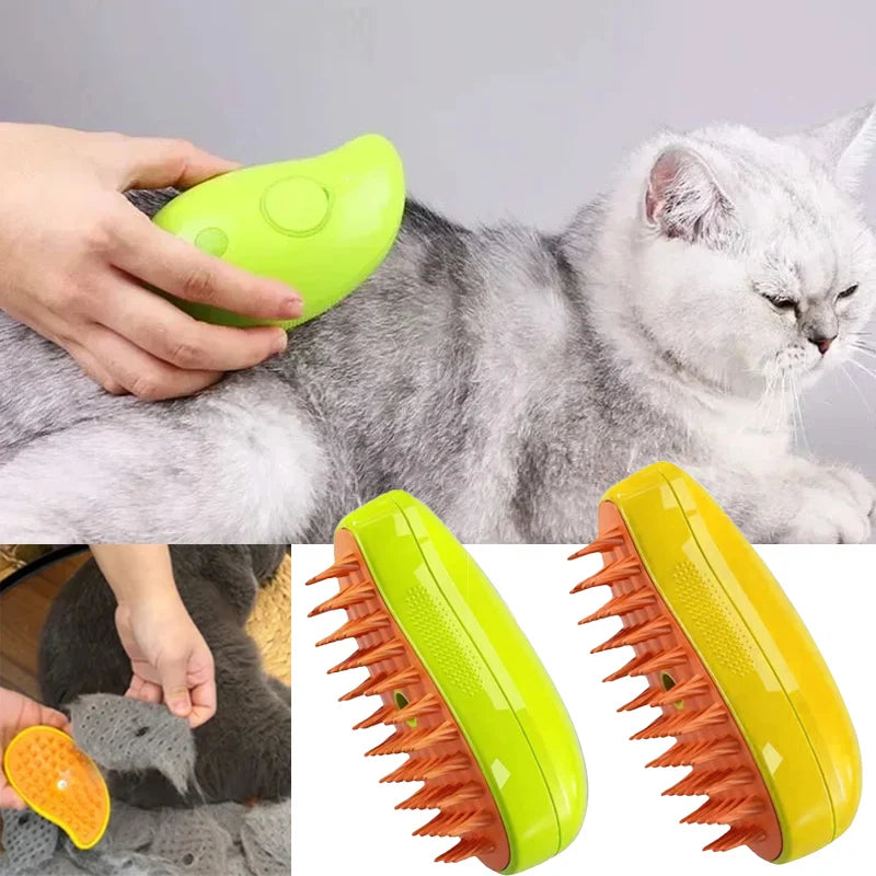 Steam Grooming Brush for Pets