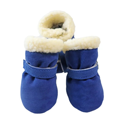 Cozy Dog Booties -blue