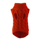 Cozy Cable Knit Sweater for Pets - red