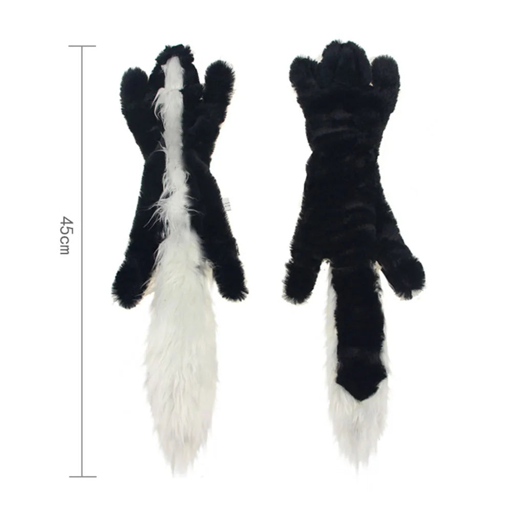 Crinkle Dog Squeaky Toy - Skunk