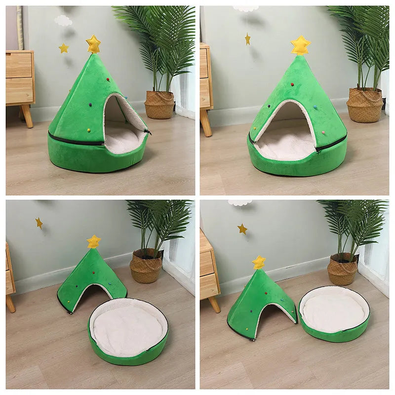 Christmas Tree Pet Bed