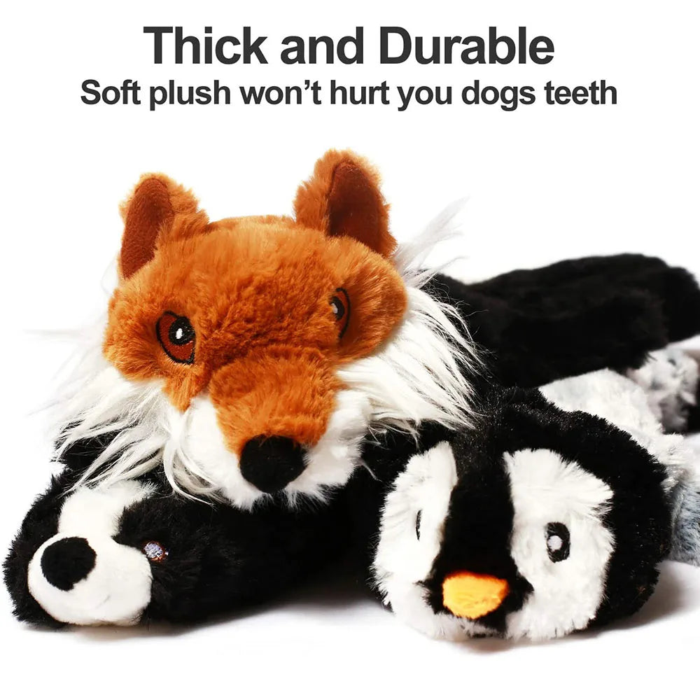 Crinkle Dog Squeaky Toy