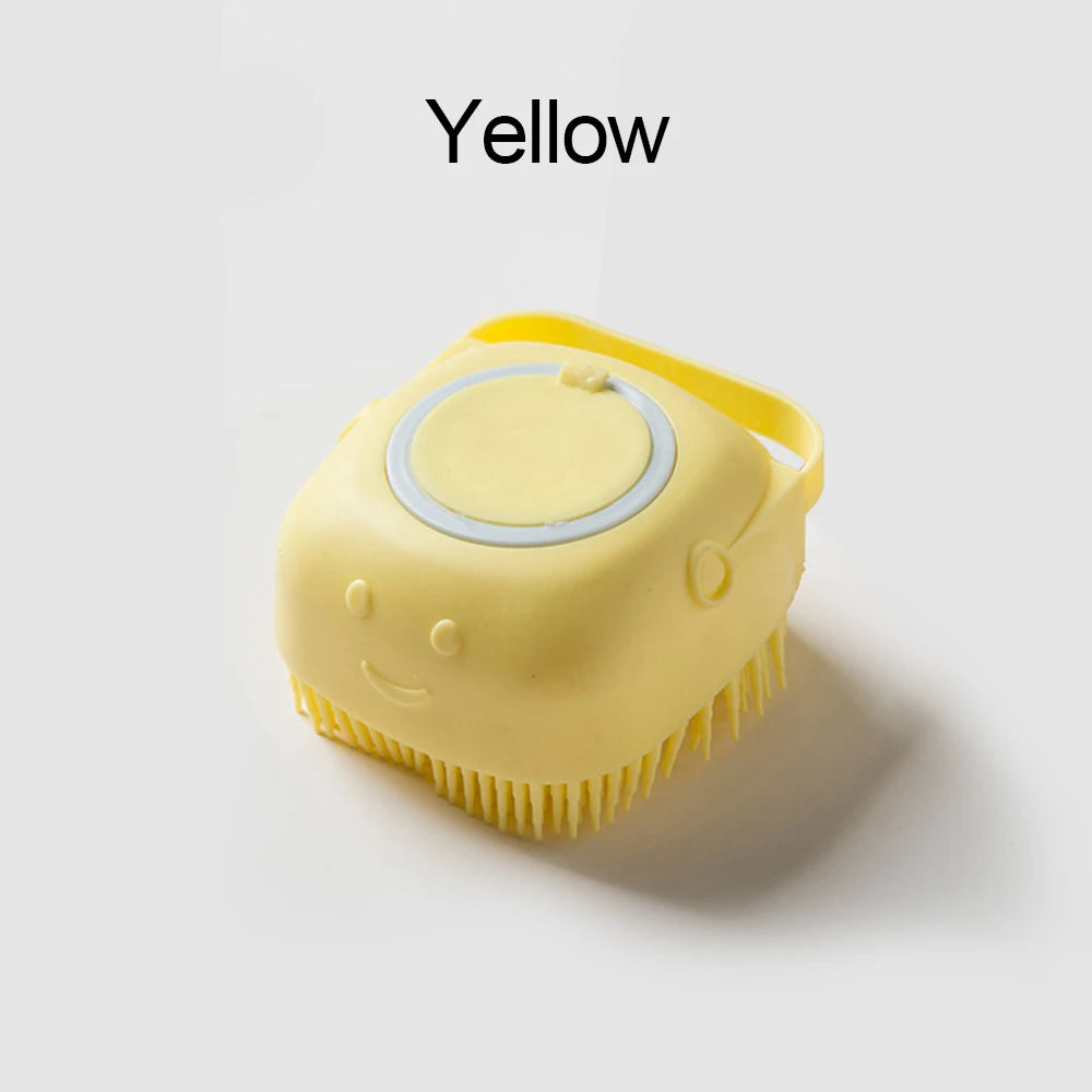 Pet Bath Time Massager - Yellow