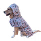 Feather Print Lightweight Dog Raincoat