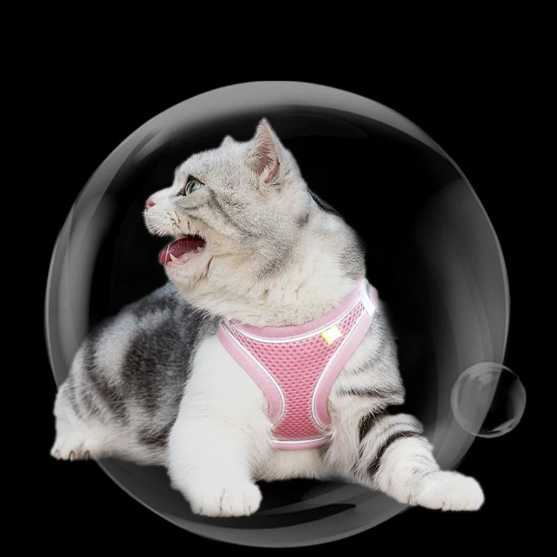 Escape Proof Cat Harness - Pink