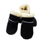 Cozy Dog Booties - black