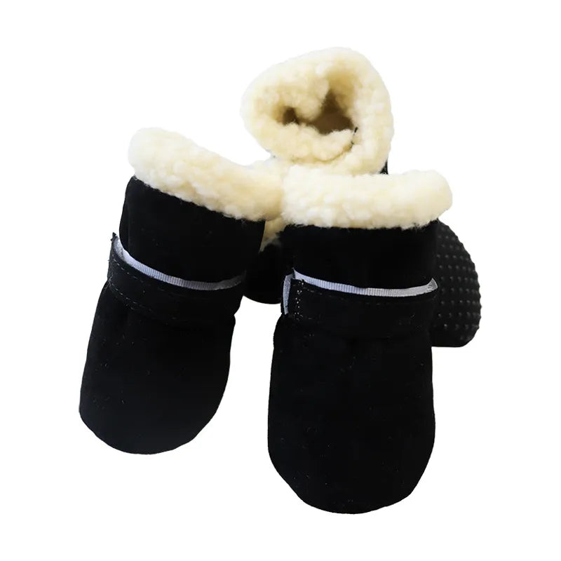 Cozy Dog Booties - black