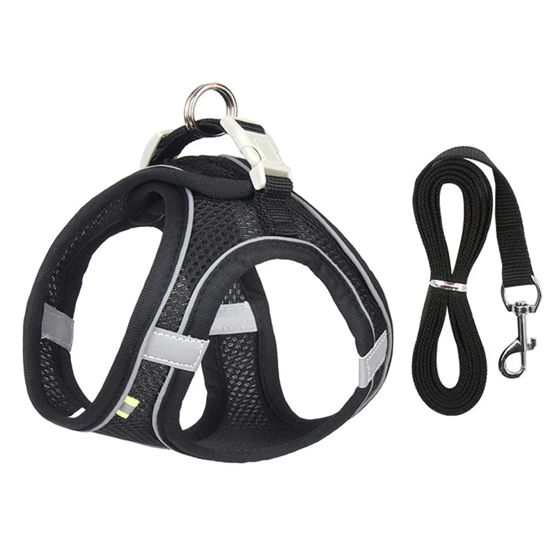 Escape Proof Cat Harness - Black