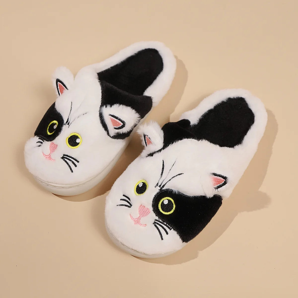 Trix - Tuxedo Cat Slippers