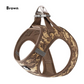 Whimsical Print Pet Harness - Brown