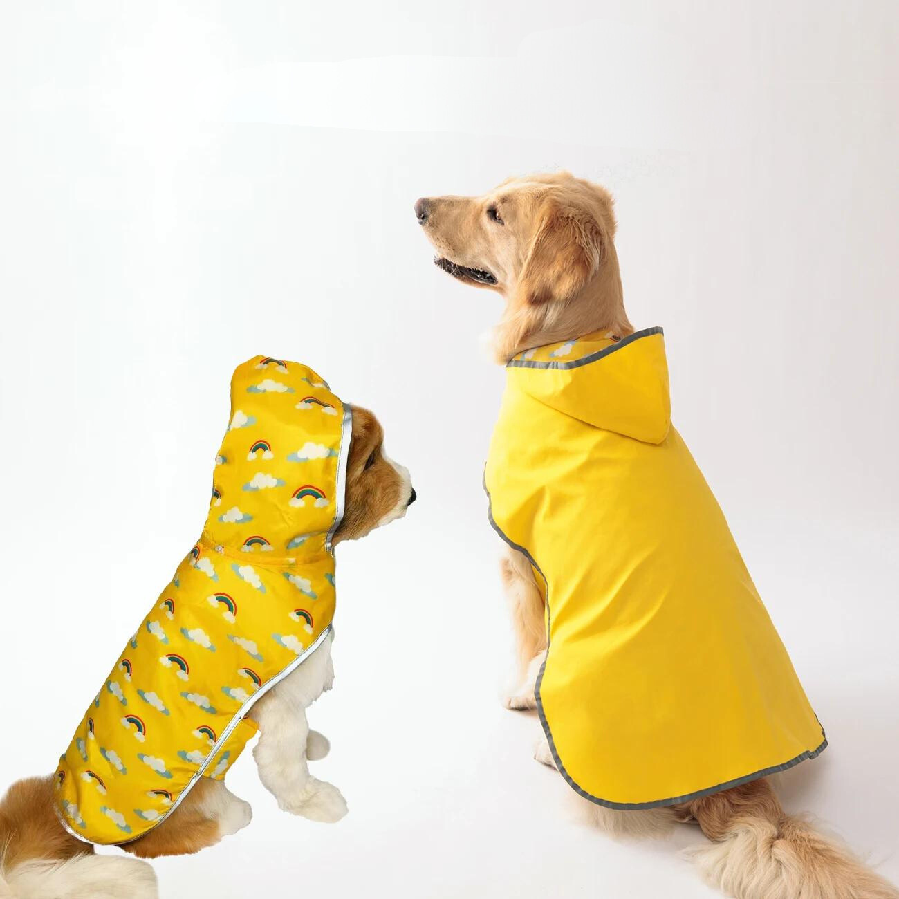 Reversible Rain Cape for Dogs Success - Yellow